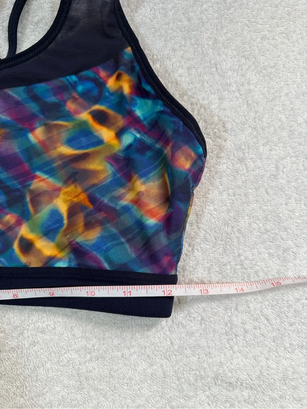 CALIA Carrie Underwood Energize Power Mesh Inset Strappy Sports Bra WAX37301PRT